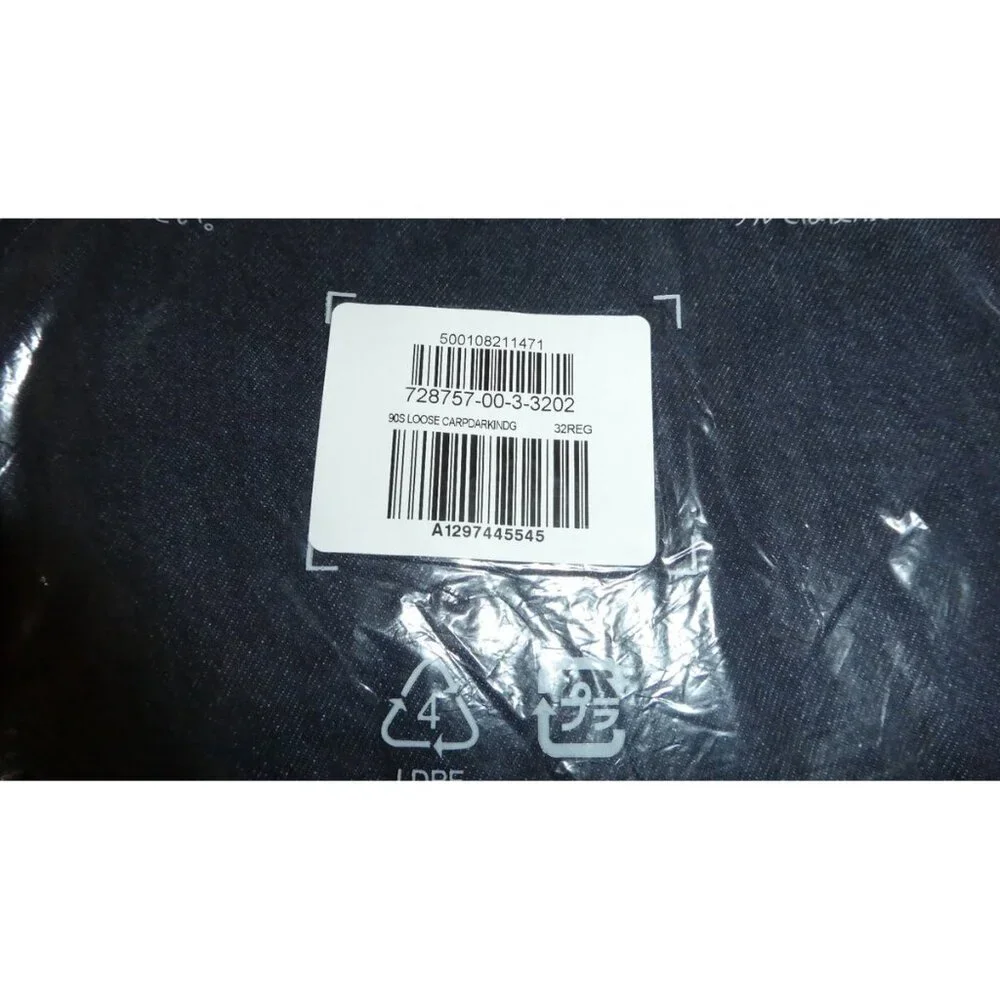 Gap Mid Rise 90s Loose Carpenter Jeans - Dark Blue - Picture 14 of 15